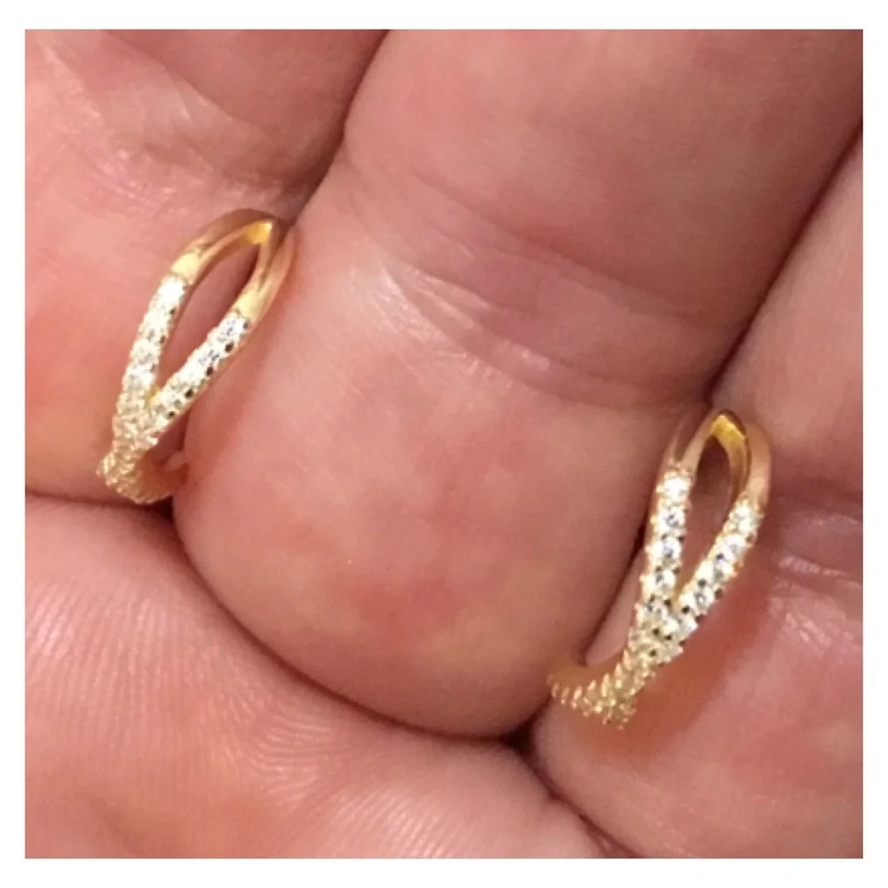 KRFY 14K Sterling Silver Earrings in Box